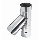 Тройник одностенный дымоходный 135 градусов D-180 мм из нержавеющей стали Прок с доставкой в NAME